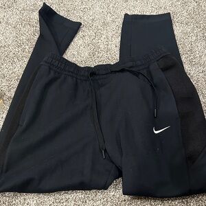 Nike Black Sweatpants with White Logo